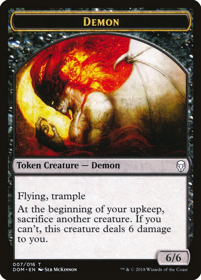 Jeton de démon [Jetons Dominaria]