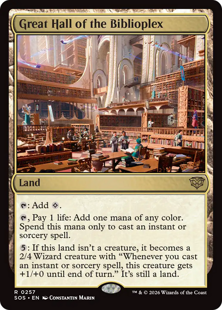Grande salle de la Biblioplexe [Secrets de Strixhaven]