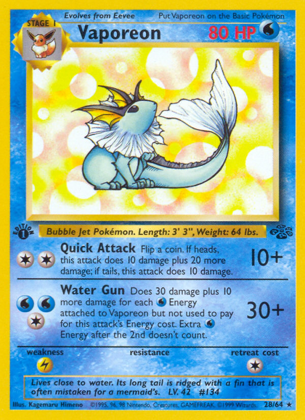 Vaporeon (28/64) [Jungla Edición 1]