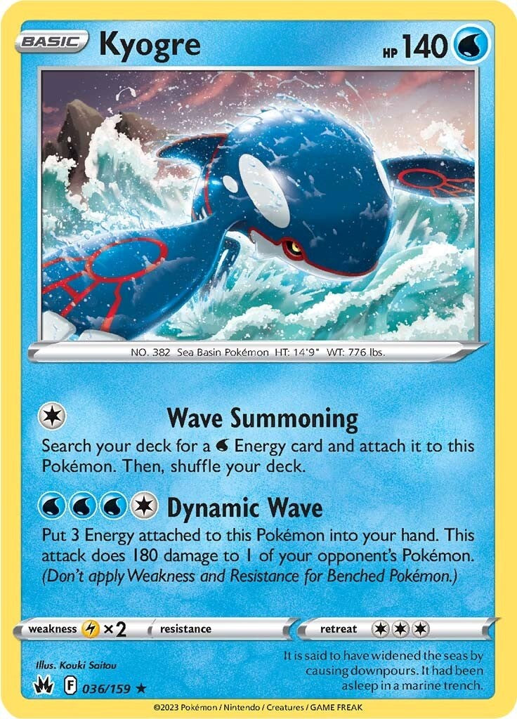 Kyogre (036/159) [Espada y Escudo: Cenit Supremos]