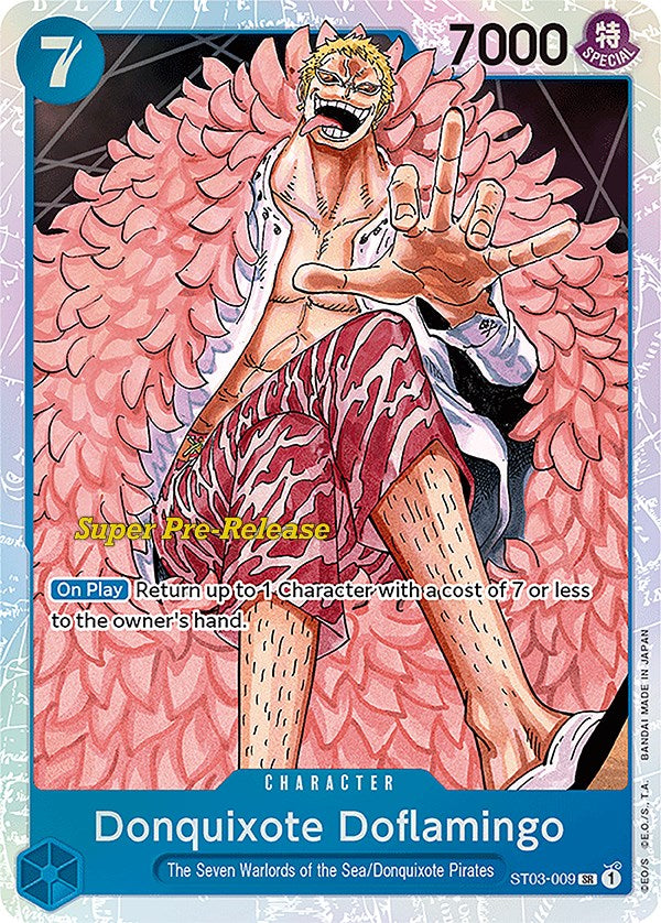 Donquixote Doflamingo [Mazo de Inicio Súper Pre-lanzamiento: Los Siete Señores de la Guerra del Mar]