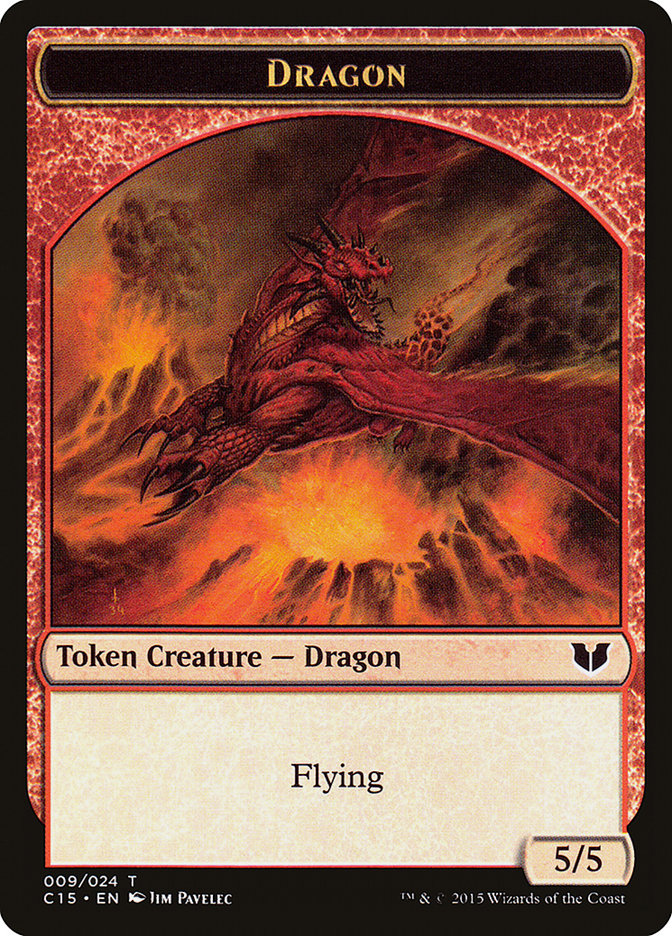 Araña // Dragón Ficha de dos caras [Commander 2015 Tokens]