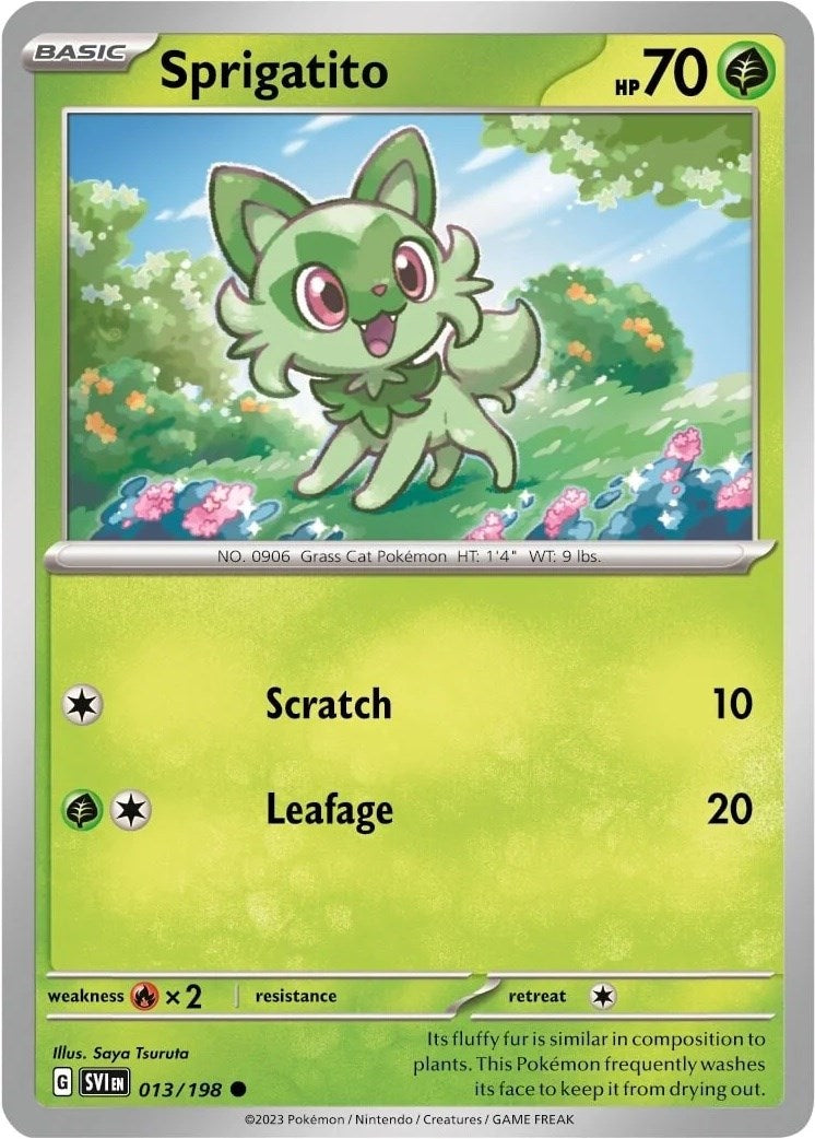 Sprigatito (013/198) (Colección Paldea) [Escarlata y Púrpura: Set Básico]