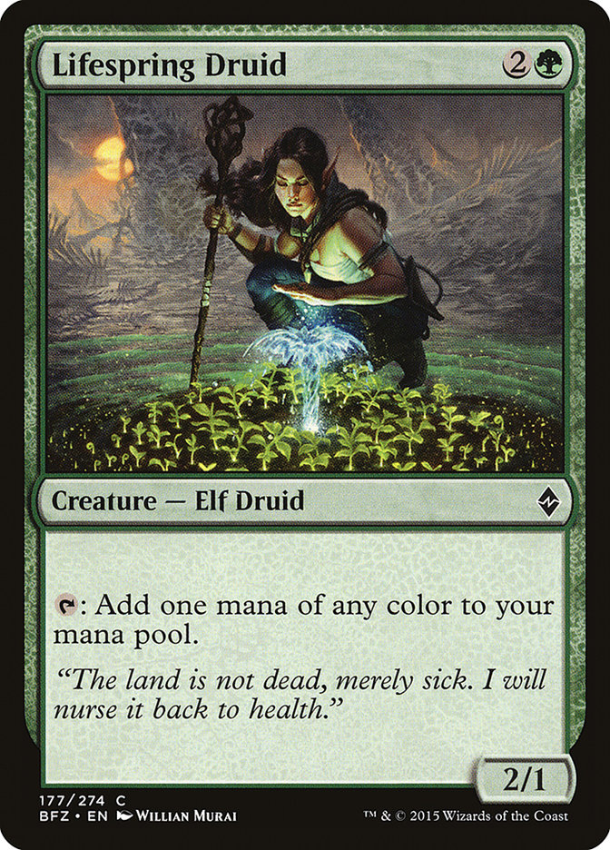 Druida Manantial Vital [Batalla por Zendikar]