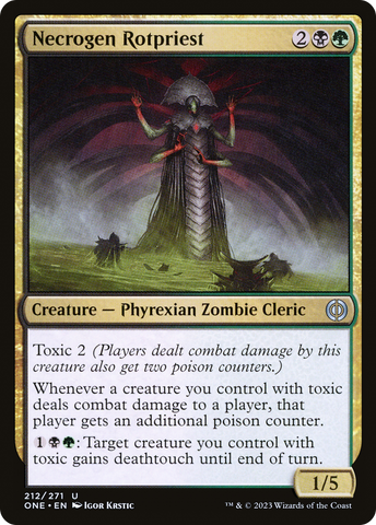 Sacerdote de la podredumbre necrógena [Phyrexia: All Will Be One]