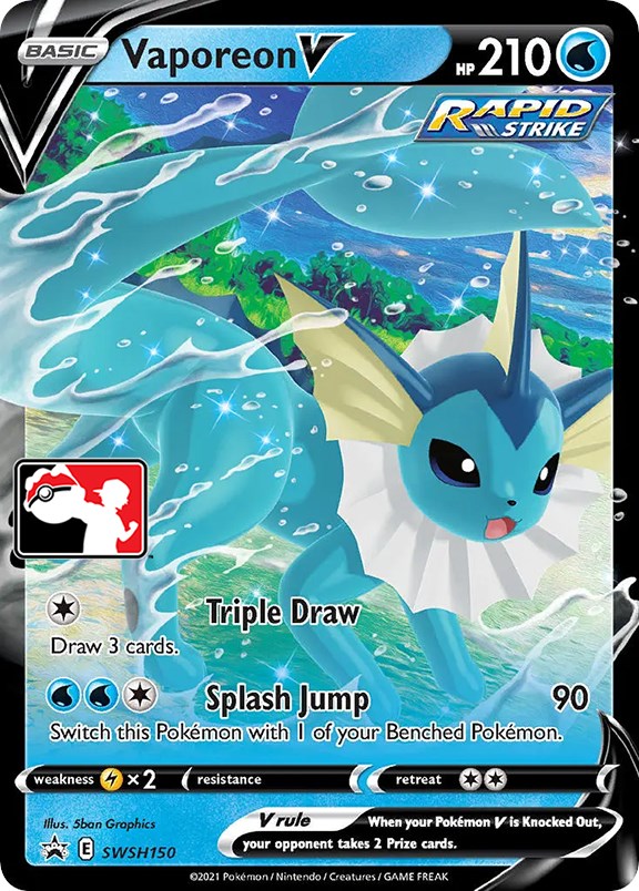 Vaporeon V (SWSH150) [Serie Uno de Paquetes de Premios]