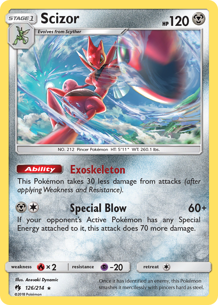 Scizor (126/214) [Sol y Luna: Truenos Perdidos]