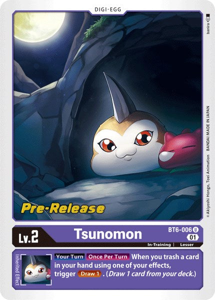 Tsunomon [BT6-006] [Cartas de Pre-lanzamiento Doble Diamante]