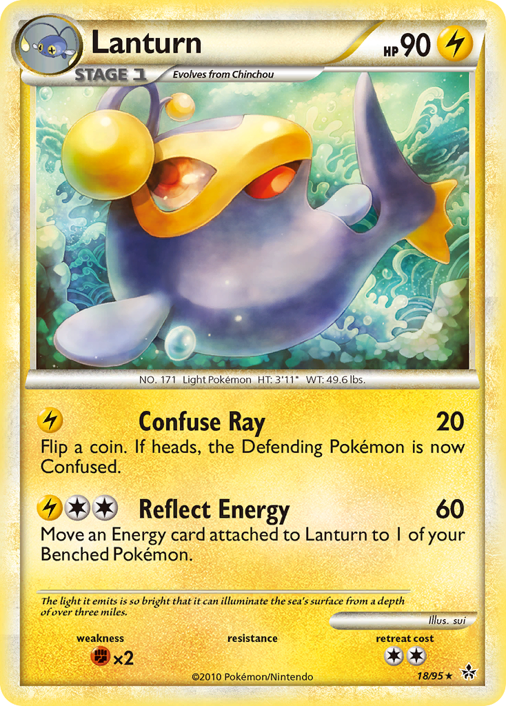 Lanturn (18/95) [HeartGold & SoulSilver: Indomptables]