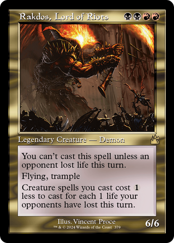 Rakdos, Seigneur des émeutes (Cadre rétro) [Ravnica Remastered]