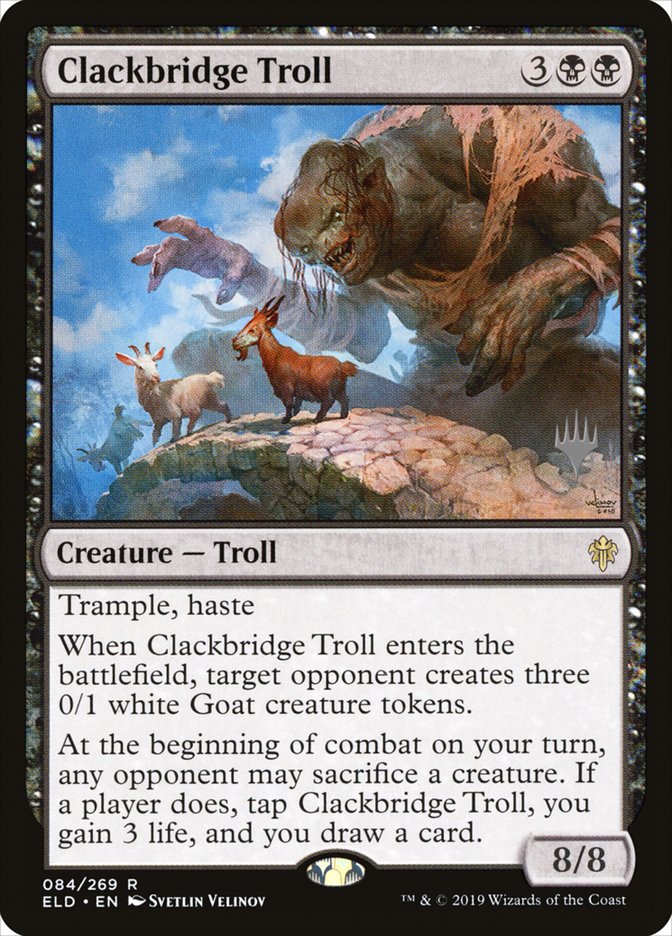 El trol de Clackbridge (Paquete de promoción) [Promociones de Trono de Eldraine]