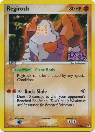 Regirock (28/110) (Estampillé) [EX : Phantoms d’Holon]