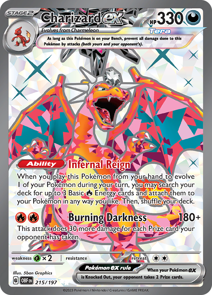 Charizard ex (215/197) [Escarlata y Púrpura: Llamas Obsidiana]