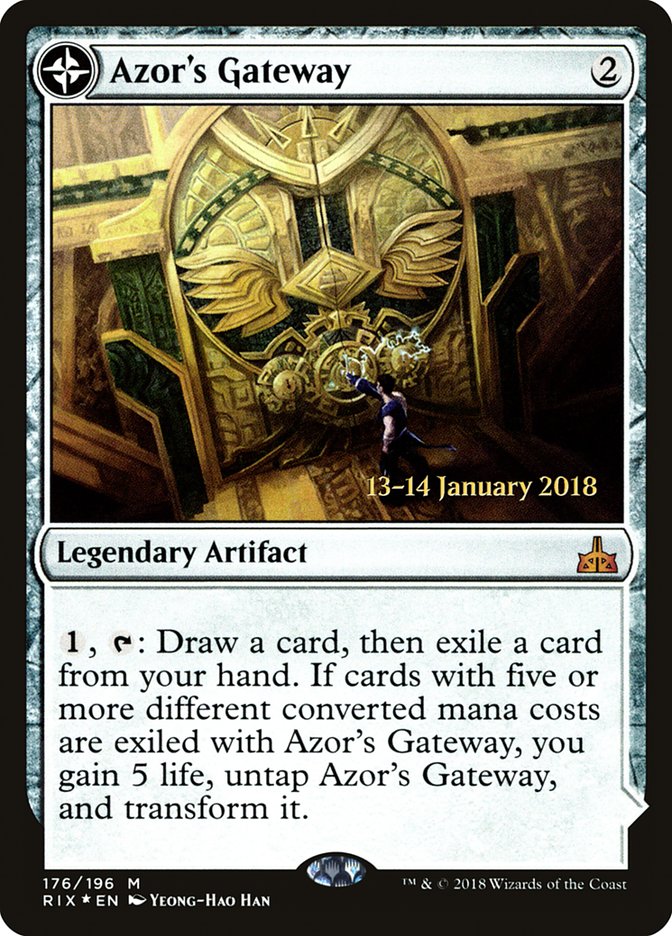 La passerelle d'Azor // Sanctuaire du soleil [Promos avant-première de Rivals of Ixalan]