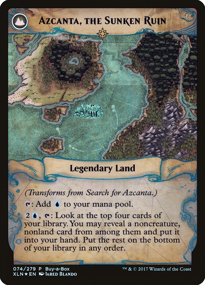 Rechercher Azcanta // Azcanta, the Sunken Ruin (Buy-A-Box) [Ixalan Treasure Chest]