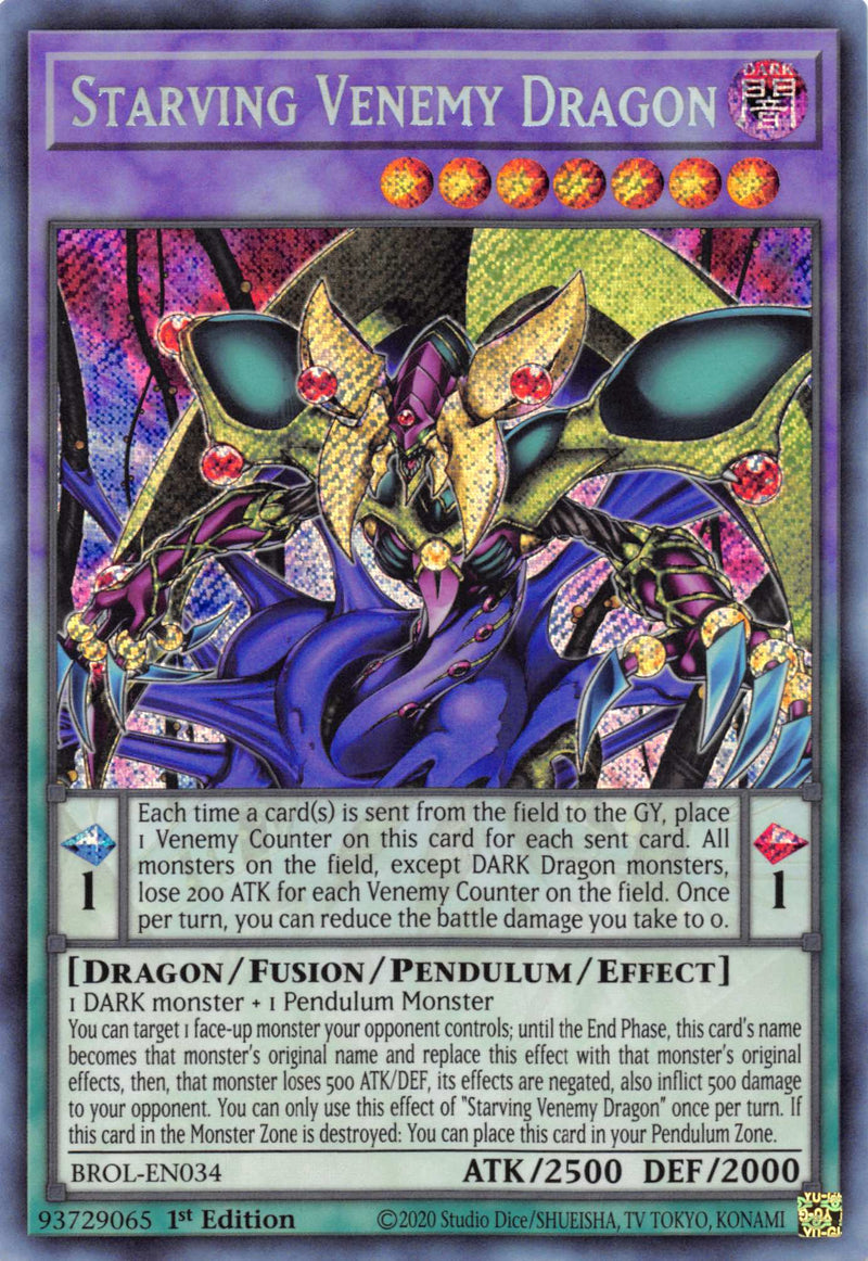 Dragon Affamé Venin [BROL-FR034] Secret Rare