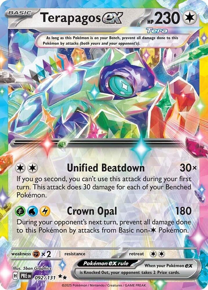Terapagos ex (092/131) [Écarlate et Violet : Évolutions Prismatiques]
