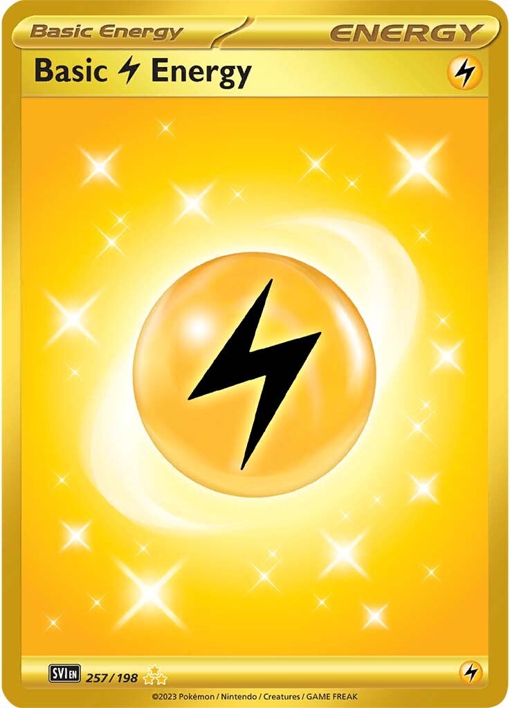 Energía Rayo (257/198) [Escarlata y Púrpura: Set Base]