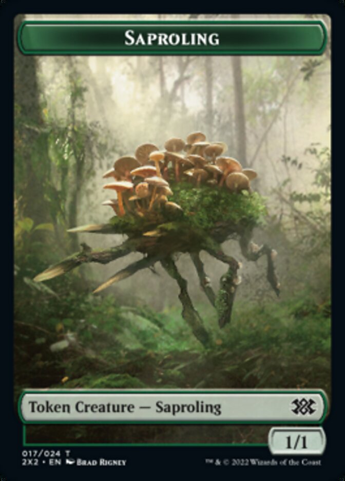 Saprobionte // Ange Jeton recto-verso [Tokens Double Masters 2022]