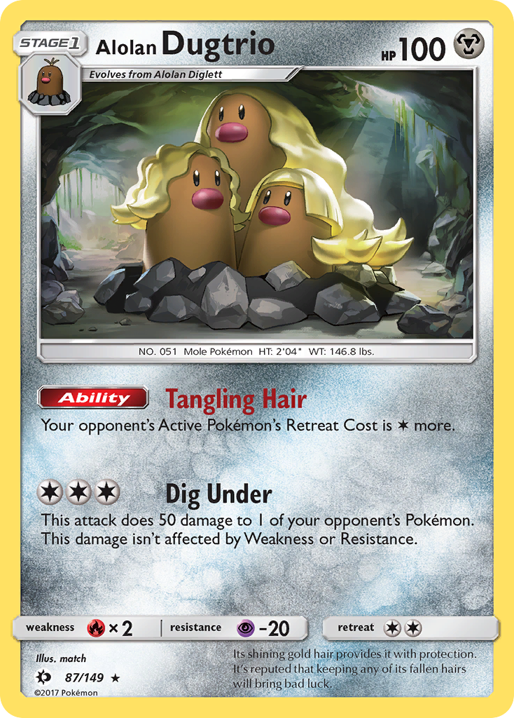 Triopikeau d'Alola (87/149) [Soleil et Lune : Set de Base]