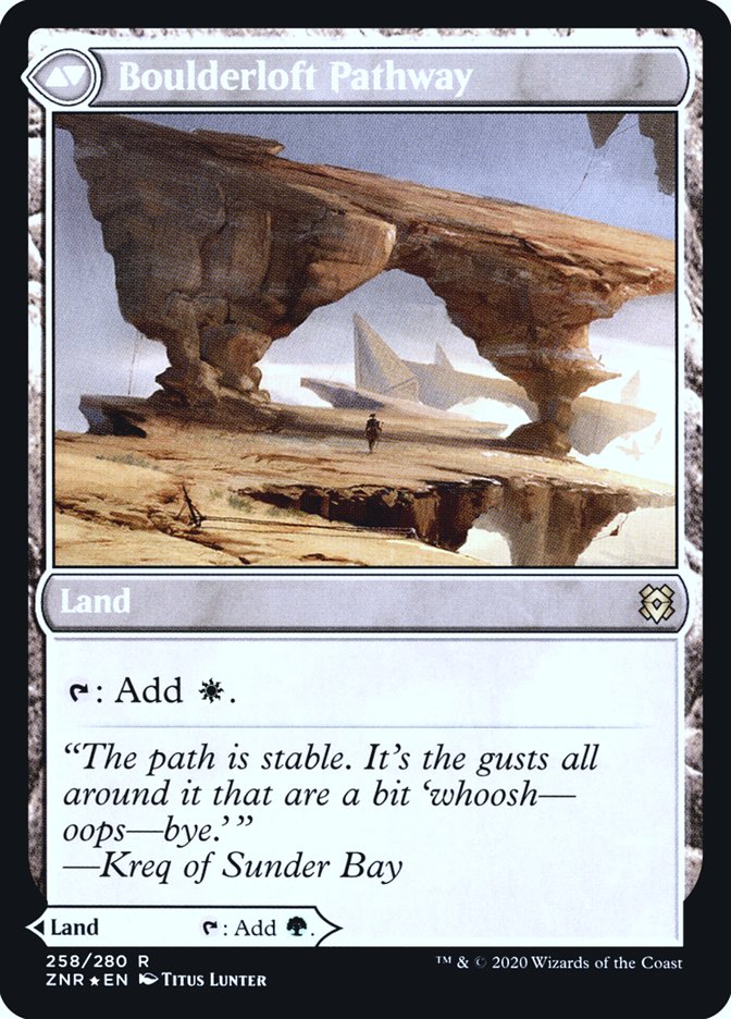 Senda de la Arboleda // Senda Peñascosa [Promociones de Prerelease de Zendikar Rising]