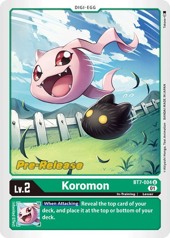 Koromon [BT7-004] [Cartas de prelanzamiento de Next Adventure]