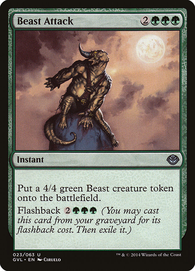 Attaque de la bête (Garruk contre Liliana) [Anthologie Duel Decks]