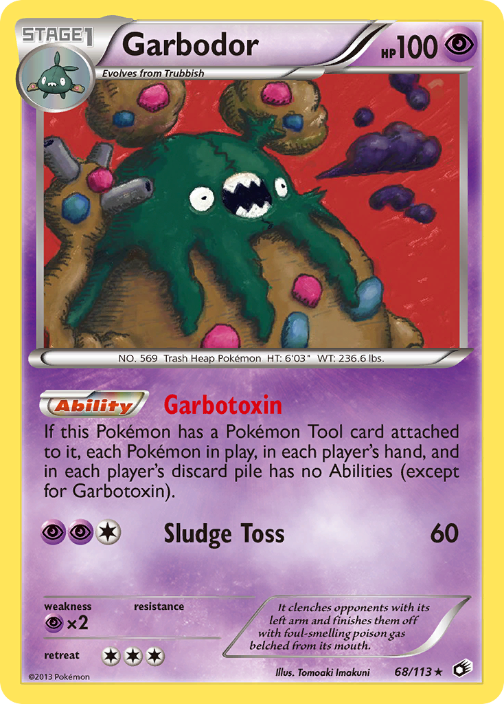 Garbodor (68/113) [Noir & Blanc : Trésors Légendaires]