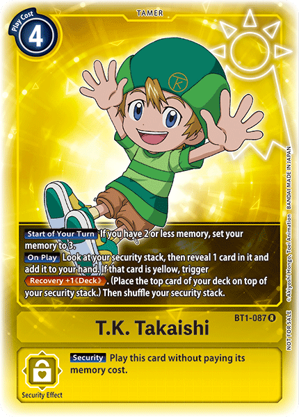 T.K. Takaishi [BT1-087] (Promoción de la caja de compra) [Promociones especiales de lanzamiento de refuerzo Ver.1.0]