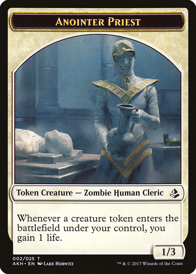 Sacerdote ungidor // Dragón Ficha de dos caras [Fichas de Amonkhet]
