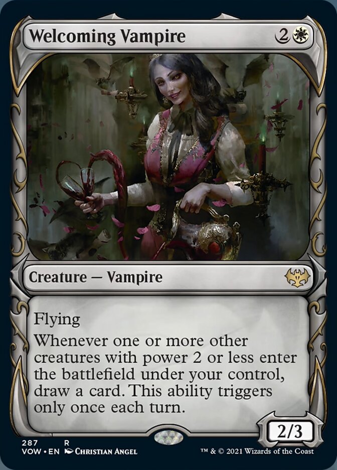 Accueillante vampire (Cadre de crocs de l'extension) [Innistrad: Noces écarlates]