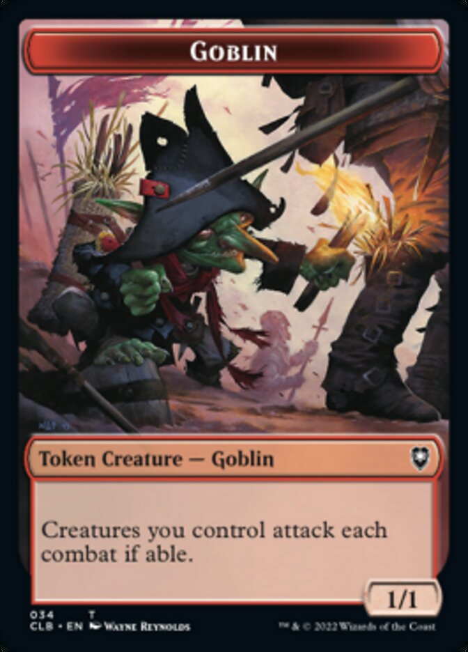 Pirate // Gobelin Jeton recto-verso [Commander Legends: Battle for Baldur's Gate Tokens]