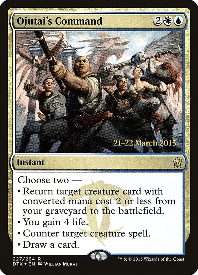 Commandement d'Ojutai [Cartes promos d'avant-première Les Dragons de Tarkir]