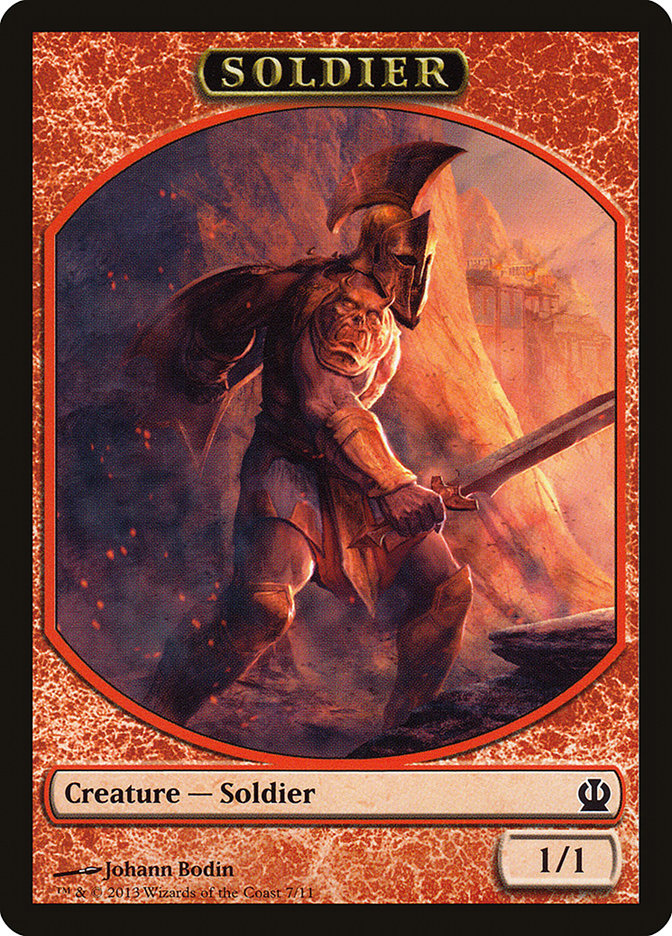 Jeton Soldat (7/11) [Jetons Theros]