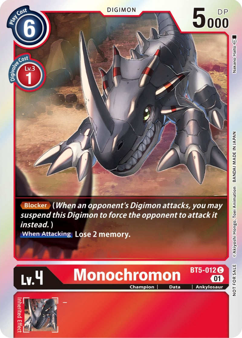 Monochromon [BT5-012] (ST-11 Pack de entrada especial) [Promos de Batalla de Omni]