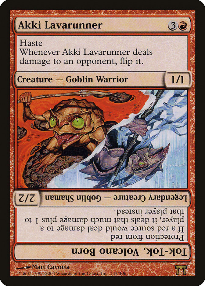 Akki Coureur de lave // Tok-Tok, né du volcan [Champions de Kamigawa]