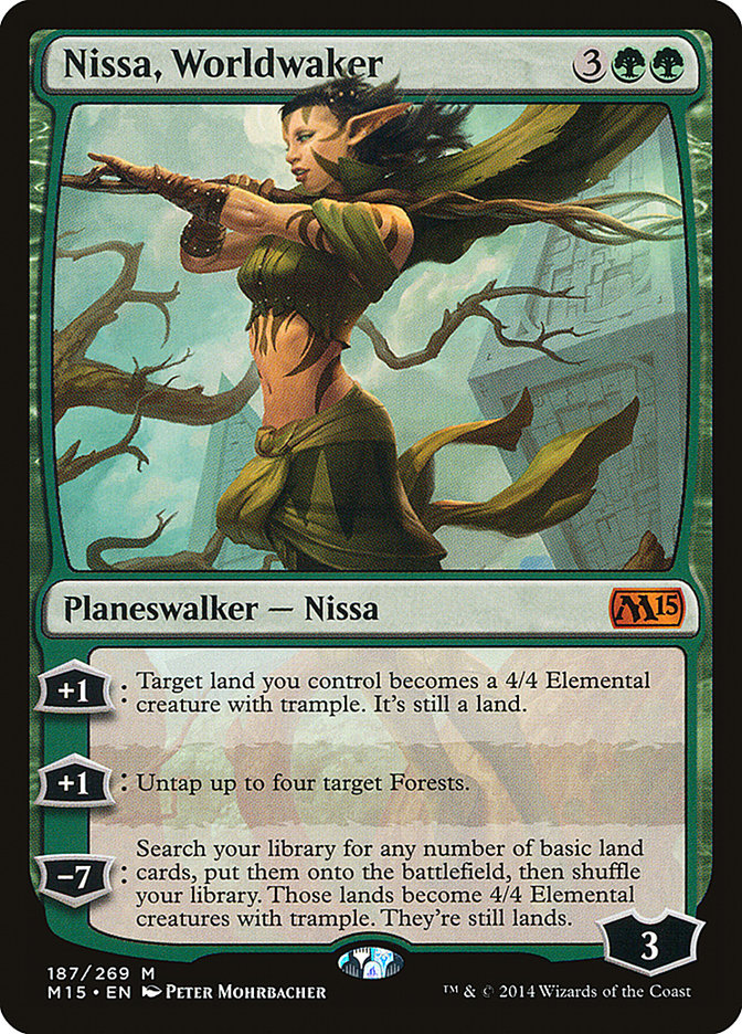 Nissa, gardienne des mondes [Magic 2015]