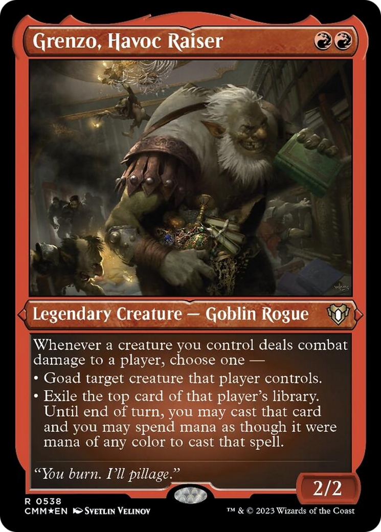 Grenzo, meneur du chaos (Foil Etched) [Commander Masters]