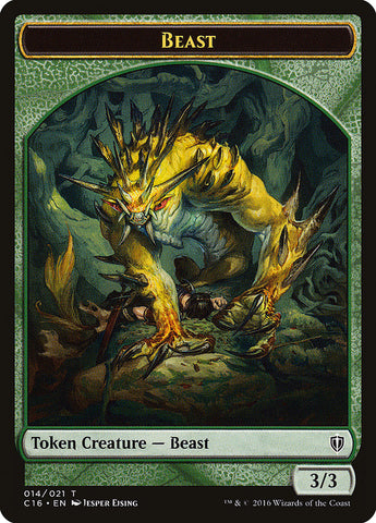 Bestia // Ogro Ficha de dos caras [Commander 2016 Tokens]