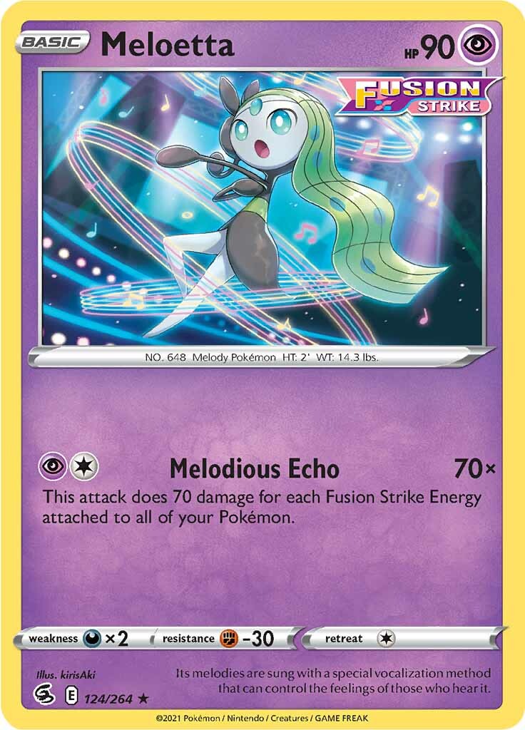Meloetta (124/264) [Espada y Escudo: Golpe Fusión]