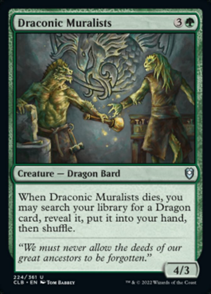 Muralistes draconiques [Commander Legends : Battle for Baldur's Gate]