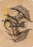 Ganax, chasseur astral Carte artistique (Signature estampée à chaud) [Commander Legends: Battle for Baldur's Gate Art Series]