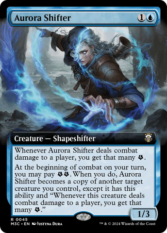 Changeuse d'aurore (Extended Art) (Feuille chatoyante) [Modern Horizons 3 Commander]