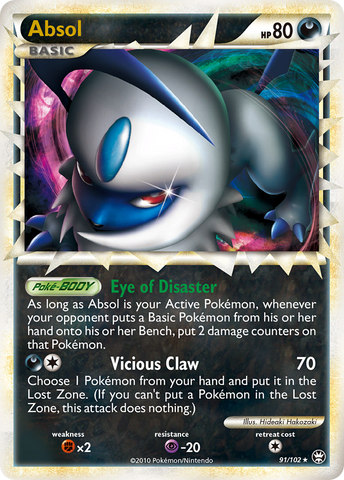 Absol (91/102) [HeartGold & SoulSilver: Triomphe]