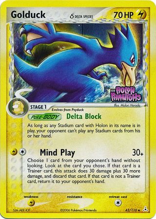 Golduck (43/110) (Espèce Delta) (Tamponné) [EX : Fantômes de Holon]