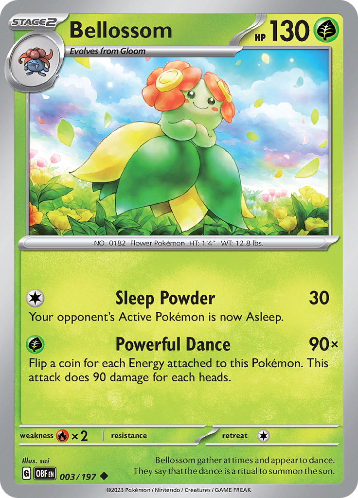 Bellossom (003/197) [Escarlata y Púrpura: Llamas Obsidianas]