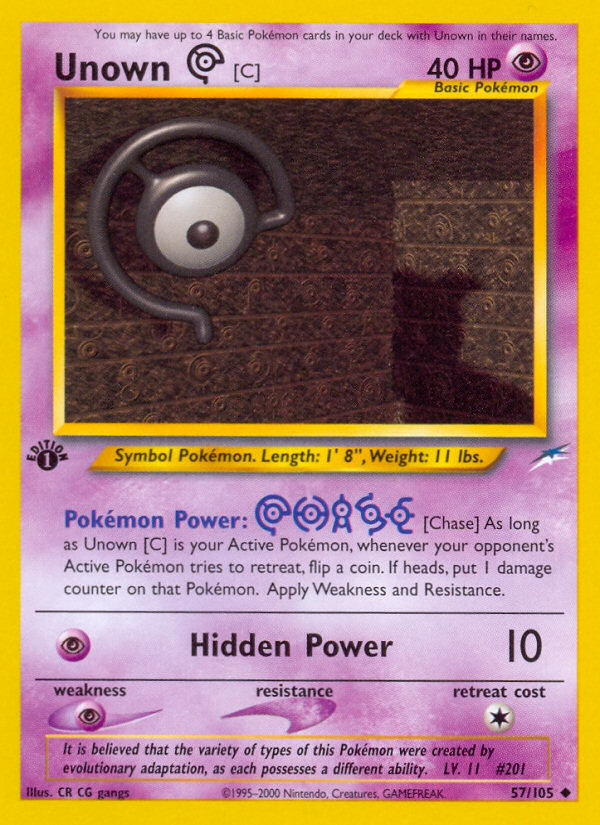 Unown [C] (57/105) [Neo Destiny 1ª Edición]