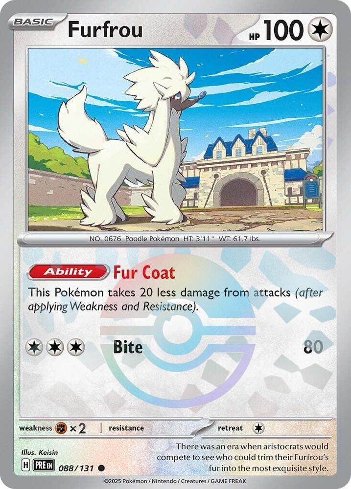 Furfrou (088/131) (Motif Ball de Poké) [Écarlate et Violet : Évolutions Prismatiques]