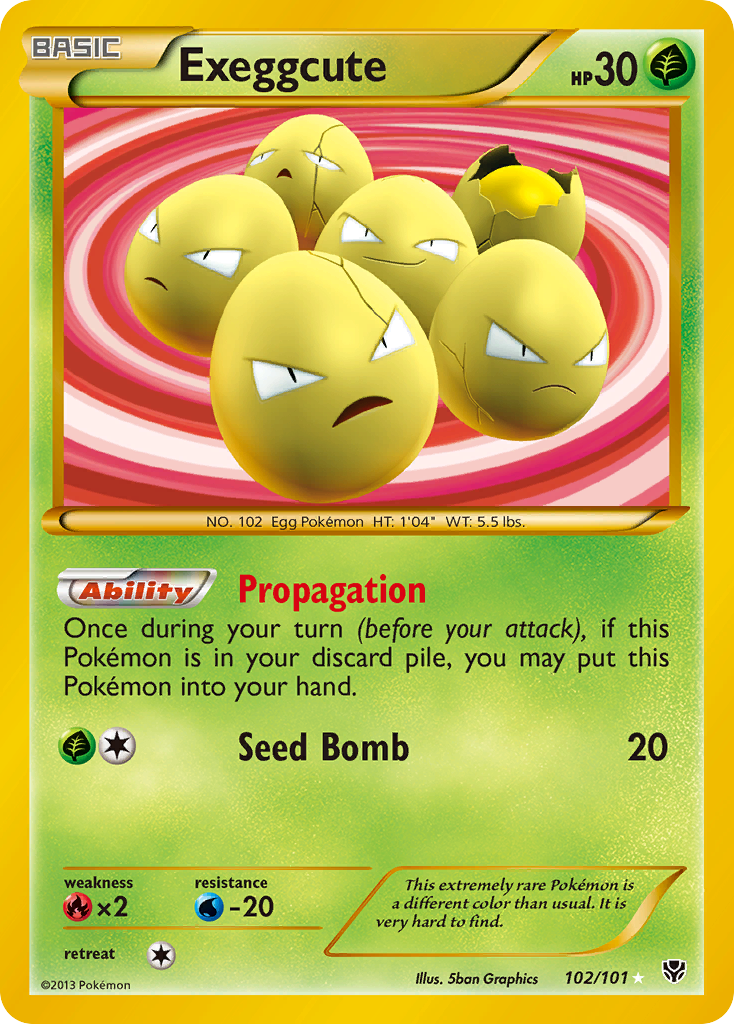 Exeggcute (102/101) [Negro y Blanco: Tormenta Plasma]