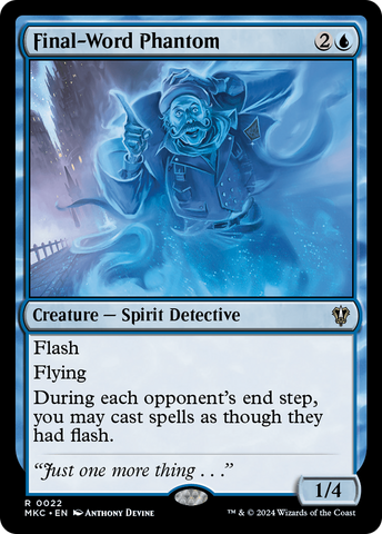 Final-Word Phantom [Asesinatos en la Mansión Karlov Commander]